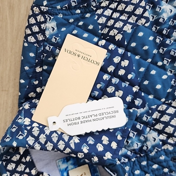 Scotch & Soda Printed QuiltedOvershirt in Blue for Men size small - Picture 6 of 11